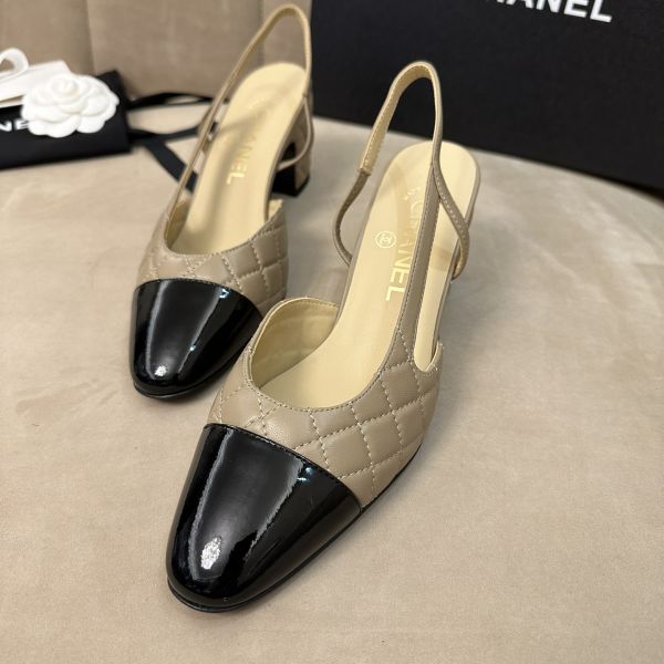 샤❤넬 CC로고 램스킨 페이던트 퀼팅 슬링백 7cm G39220