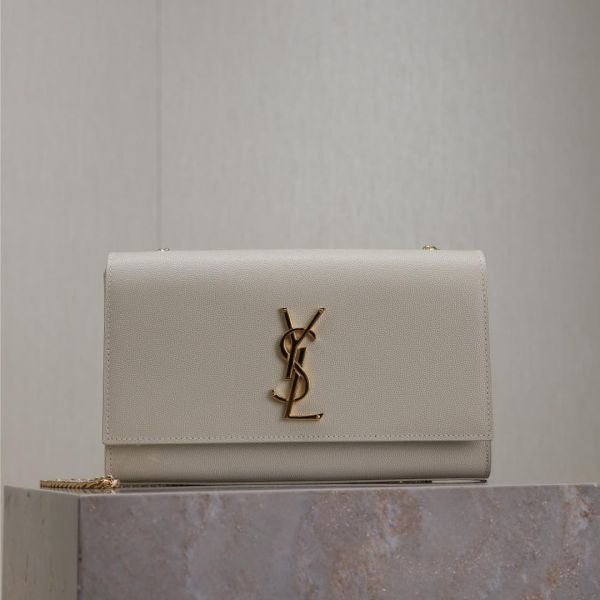 Saint Laurent 그랑 드 뿌드르 가죽 kate 스몰 백469390
