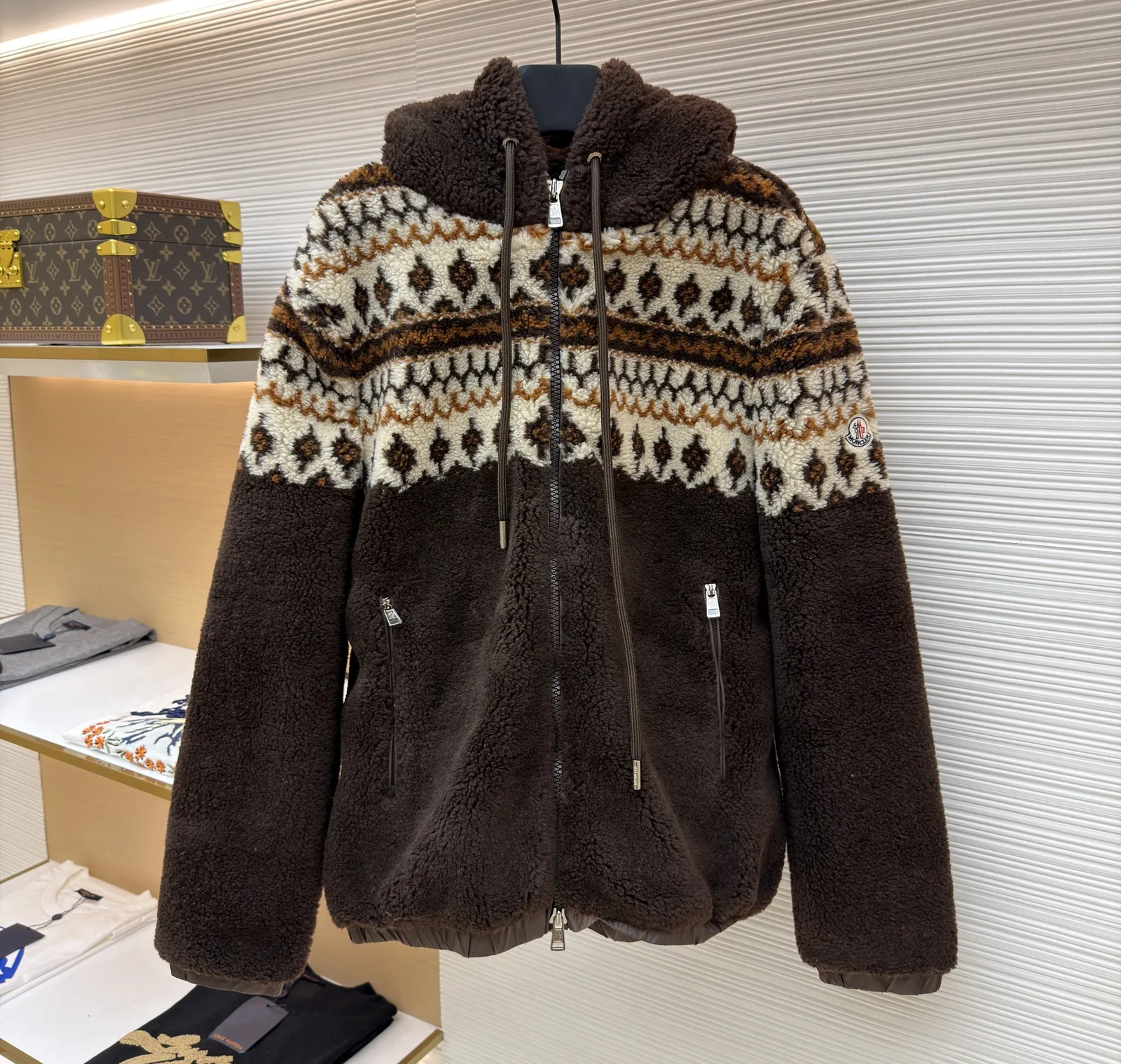 Moncler 시어링 자카드 재킷｜남녀공용