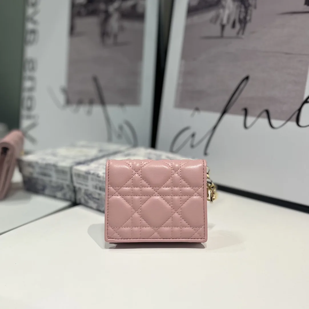 Lady Dior Gardenia 미니 지갑