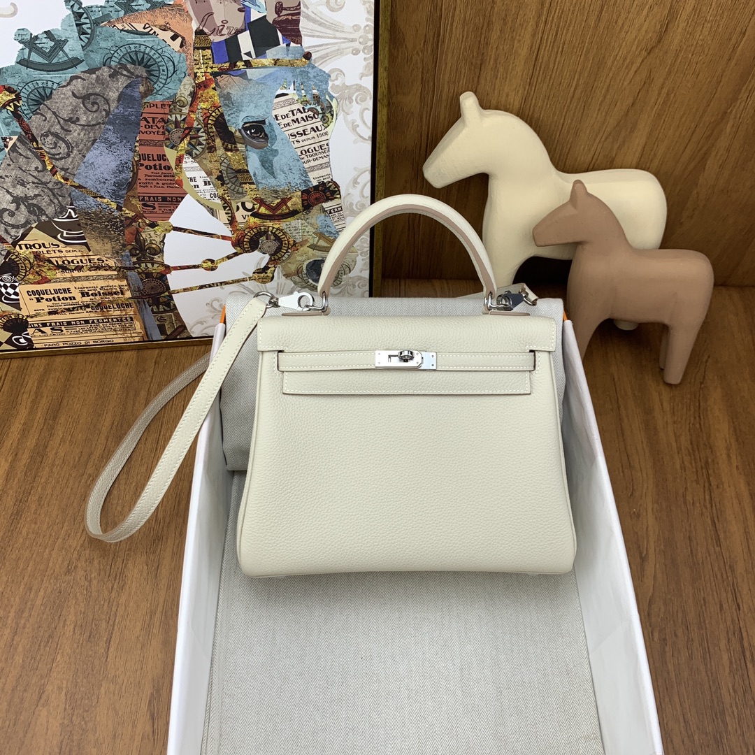 Hermès 켈리  25cm 토고 가죽