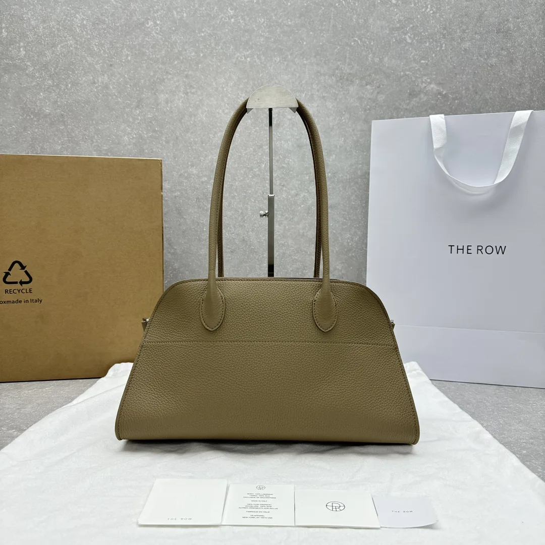 THE  ROW Margaux EW Shoulder 12  가죽 백  38x18x23cm
