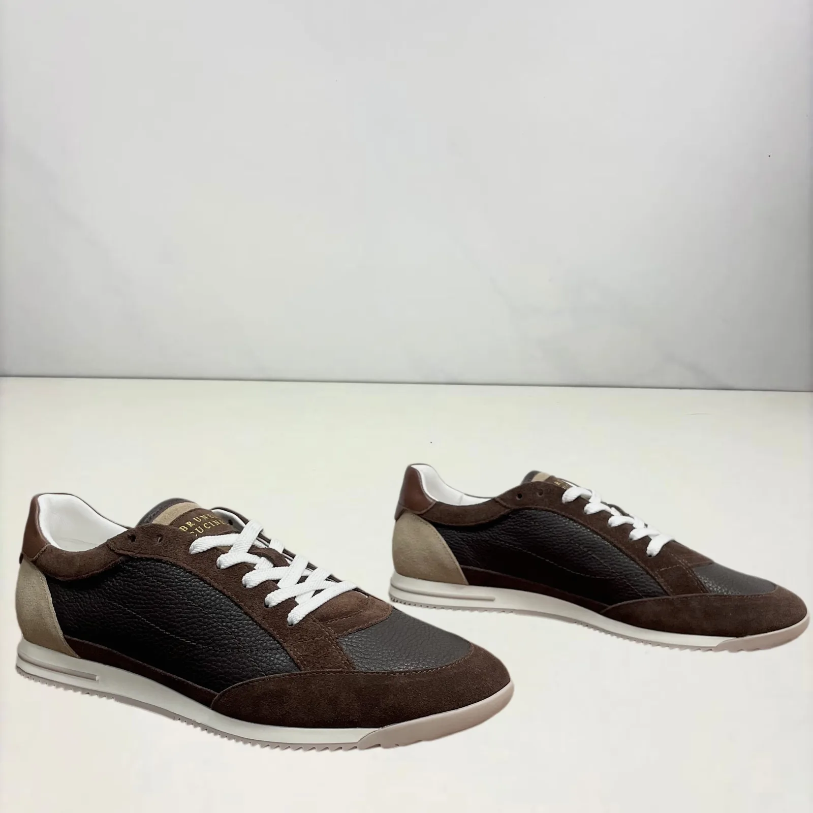 Brunello Cucinelli 파나마 스웨이드 스니커즈