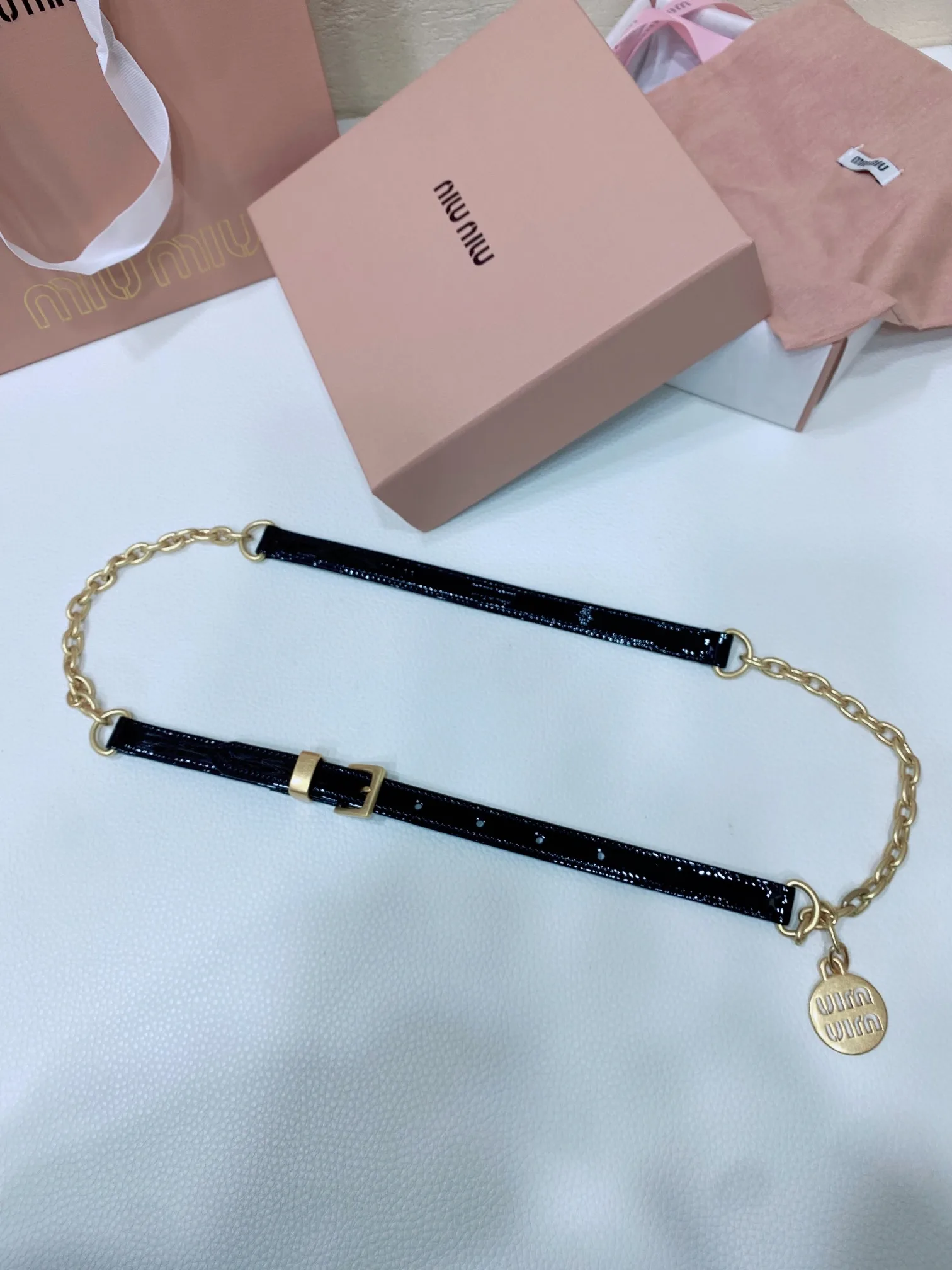 로고 체인 벨트 15mm