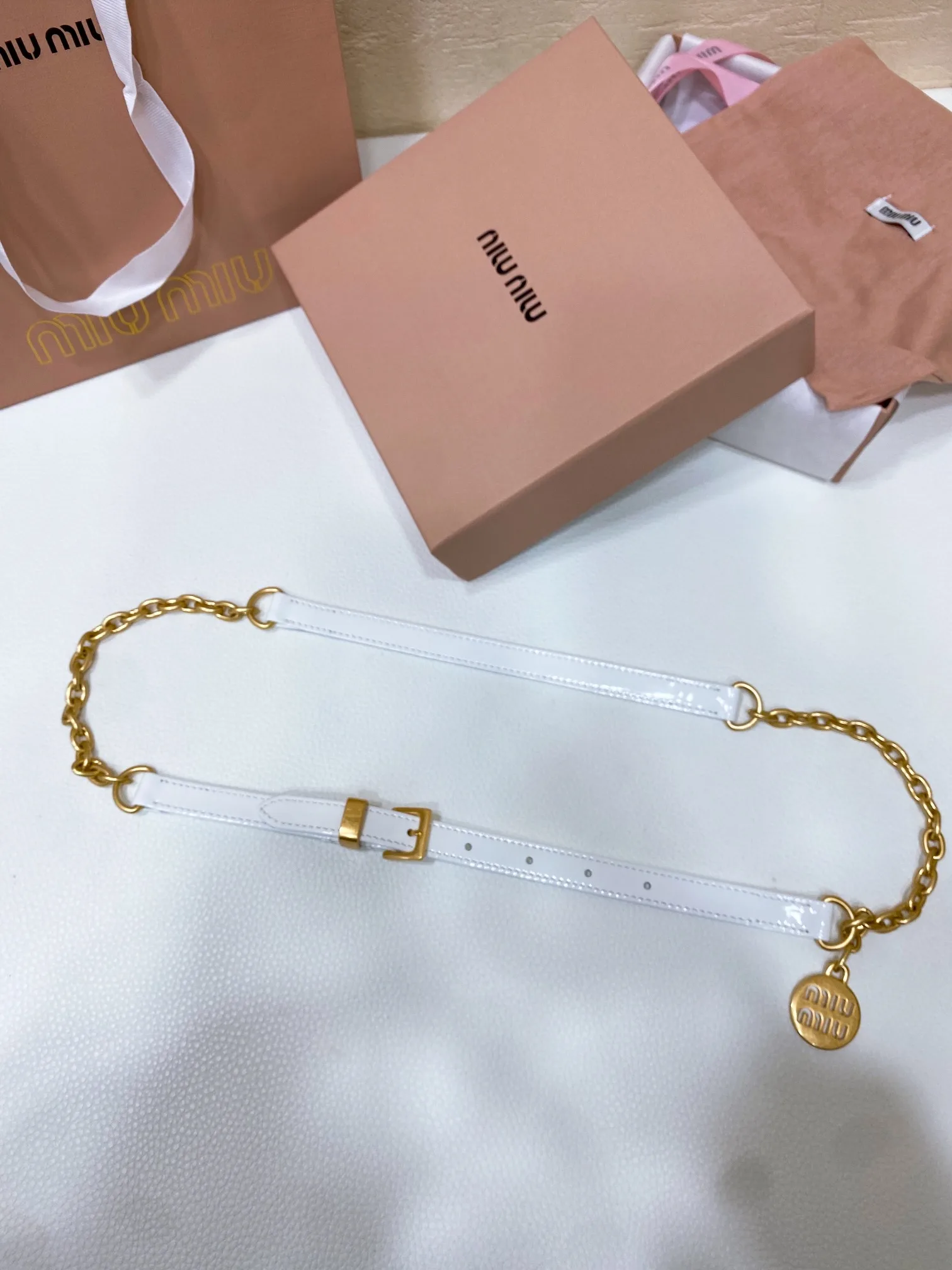 로고 체인 벨트 15mm